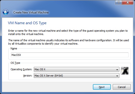 how to run mac on windows 7 virtualbox